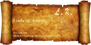 Ludvig Kevin névjegykártya